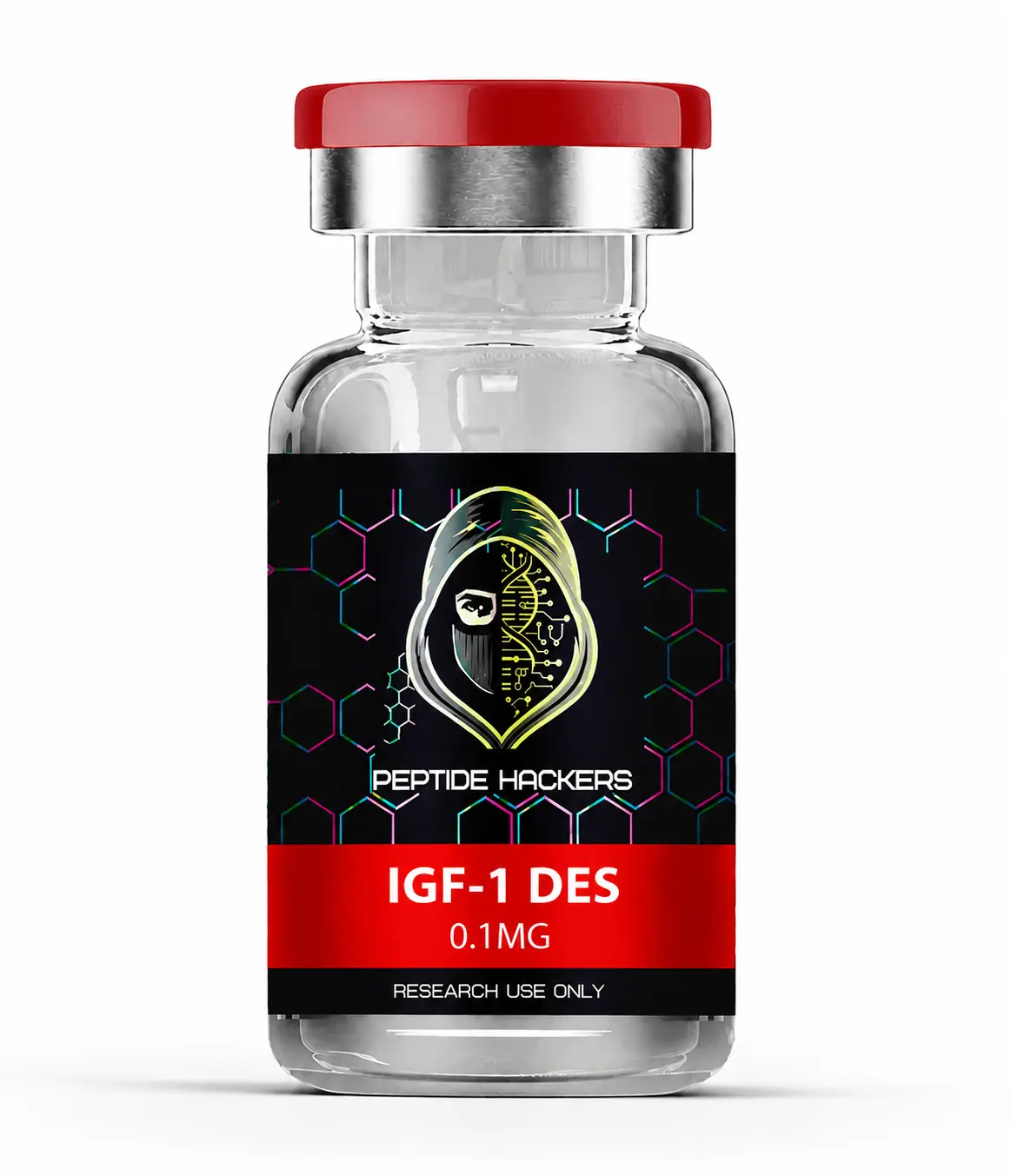 IGF-1 DES research peptide vial